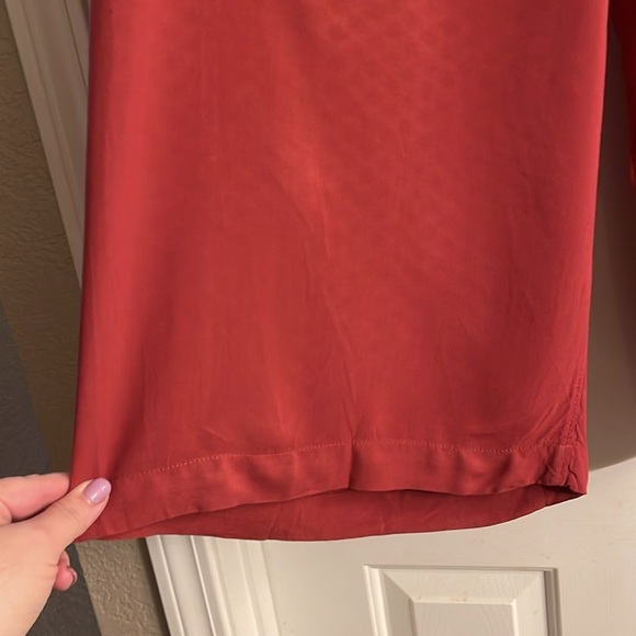 Bricks Red Wide-Leg Pants size 1X - Picture 3 of 8